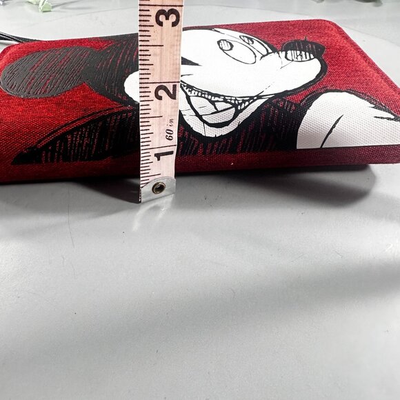 Disney Mickey Mouse Wallet Sketch Convertible Crossbody Embroidered Purse - Picture 7 of 16